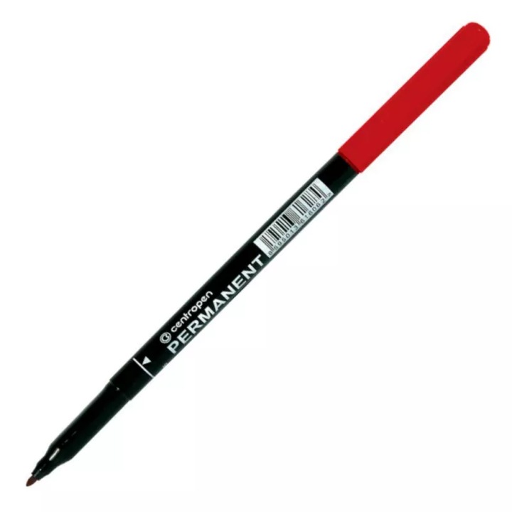 Marker permanent CENTROPEN 2536, varf 1mm, rosu