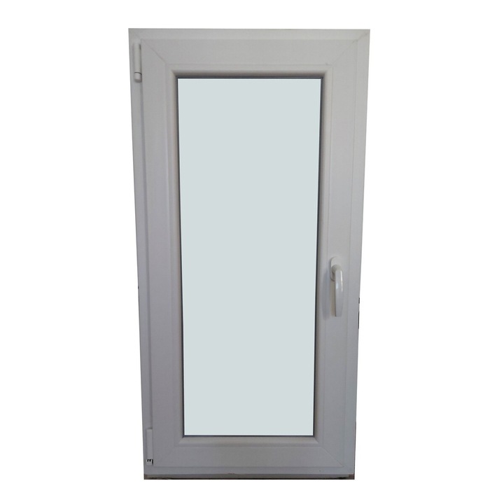 Sassz Ablak, 58x118cm bukó-nyíló, jobbos, 5 kamrás, műanyag profil, acélmerevítéssel, fehér, 2 rétegű