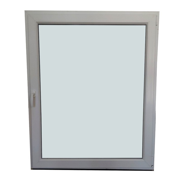 Sassz Ablak, 118x148cm bukó-nyíló, balos, 5 kamrás, műanyag profil, acélmerevítéssel, fehér, 2 rétegű