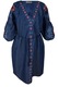 Rochie traditionala dama R, albastru/rosu, marimea M