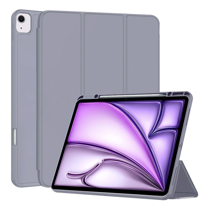 Калъф за iPad Air 13 (2024) - Techsuit Flex Trifold - Лилав
