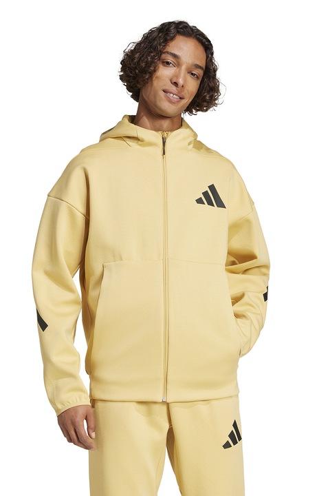 adidas Sportswear, Худи Z.N.E. с цип, Camel