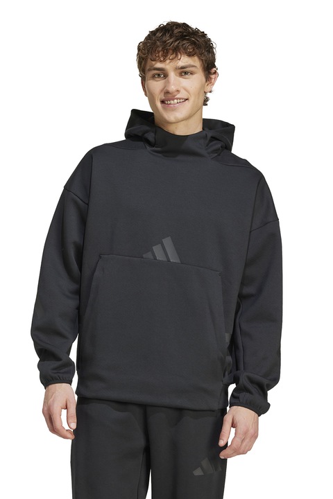 adidas Sportswear, Худи Z.N.E. с паднали ръкави, Черен