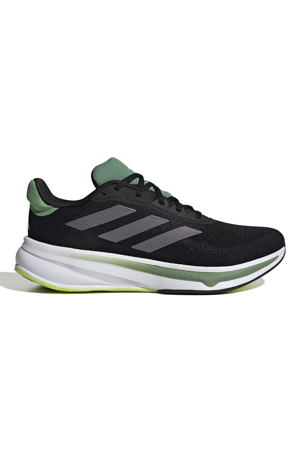 adidas Performance Pantofi de plasa cu garnituri sintetice pentru alergare Response Super Negru Verde inchis Argintiu 7 eMAG.ro