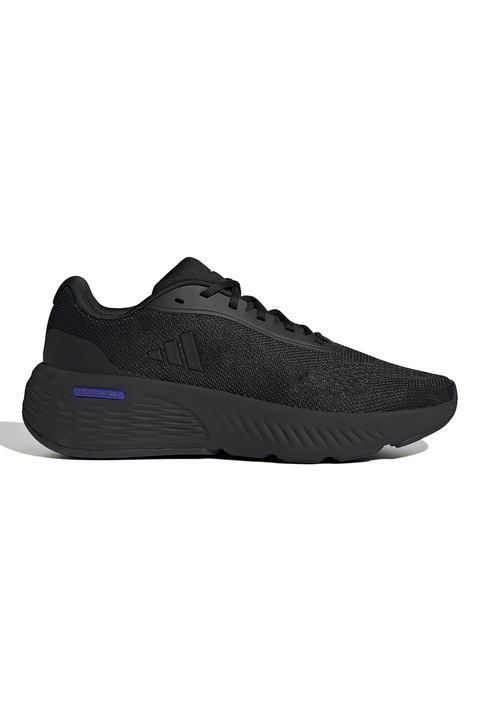 adidas Sportswear, Pantofi sport cu insertii de plasa Cloudfoam, Negru stins