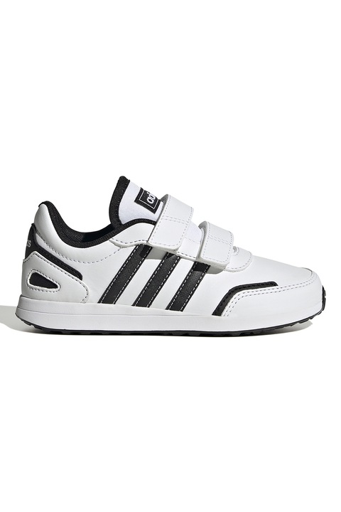 adidas Sportswear, Pantofi sport VS Switch 3 cu velcro, Alb/Negru