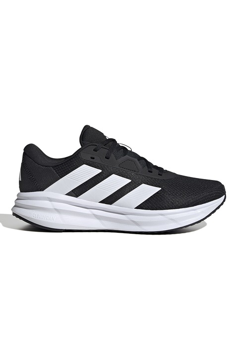 adidas Performance, Pantofi cu logo pentru alergare Galaxy 7, Alb/Negru
