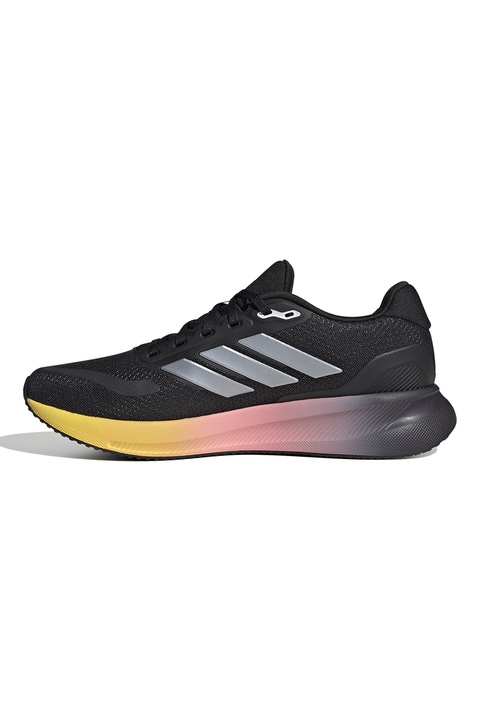 adidas Performance, Обувки Runfalcon 5 за бягане, Жълт, Пастелнорозов, Избеляло черно, 6.5