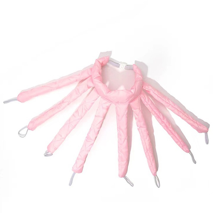 Banda pentru ondularea parului fara caldura, Bizaical, design octopus, accesorii pentru par, set de ondulatoare
