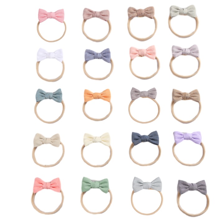 Set 20 bentite pentru copii, material textil, multicolor, 7x8cm