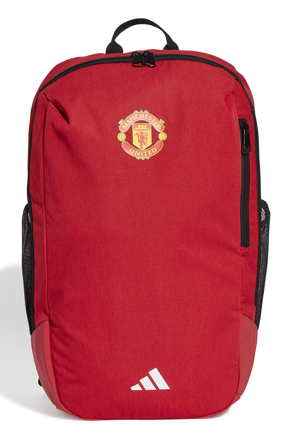adidas Performance, Rucsac cu dublura si buzunare multiple Manchester United Home 26.5 L, Negru, Rosu inchis