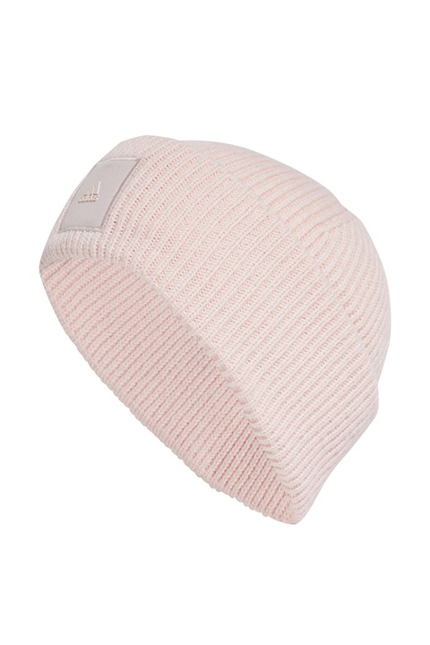 adidas Performance, Caciula elastica cu aplicatie logo Wid Crew, Roz pastel