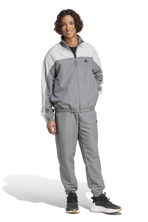 adidas Sportswear, Trening cu logo, Gri deschis/Gri inchis