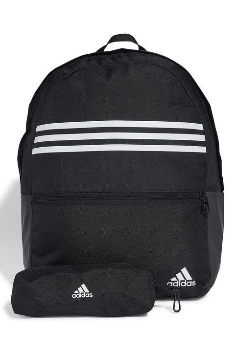 adidas Performance, Rucsac unisex cu logo si penar Classic, Negru, Alb