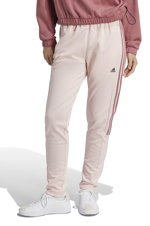 adidas Sportswear, Суитшърт с памук с джобове встрани, Бледо розово/Прашно розово