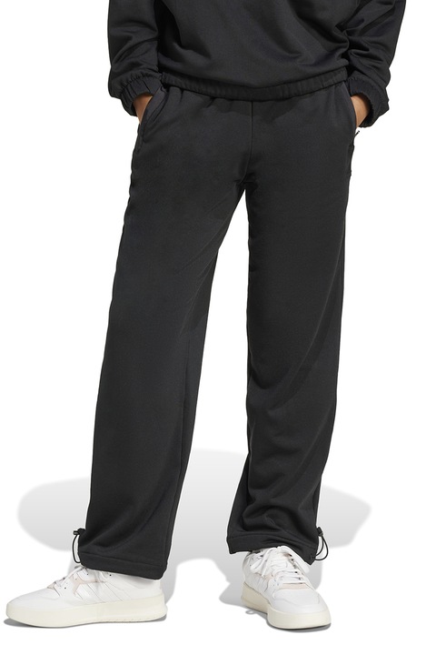 adidas Sportswear, Pantaloni de trening cu termoinatii ajustabile, Negru