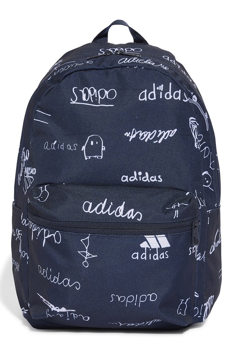 adidas Performance, Rucsac cu imprimeu logo, Bleumarin