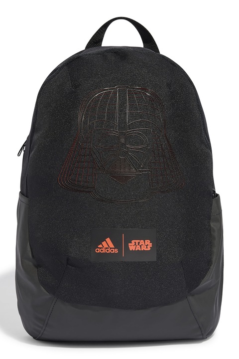 adidas Performance, Rucsac cu spate dublat si imprimeu, Rosu, Negru