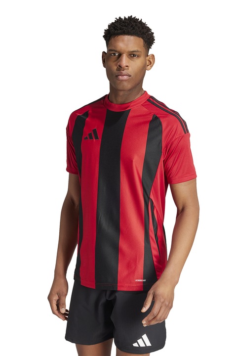 adidas Performance, Футболна слим тениска Striped 24, Червен/Черен