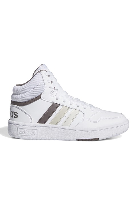 adidas Sportswear, Hoops műbőr sneaker, Fehér/Szürke