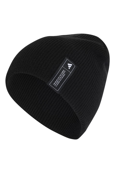 adidas Performance, Плетена шапка с лого, Черен