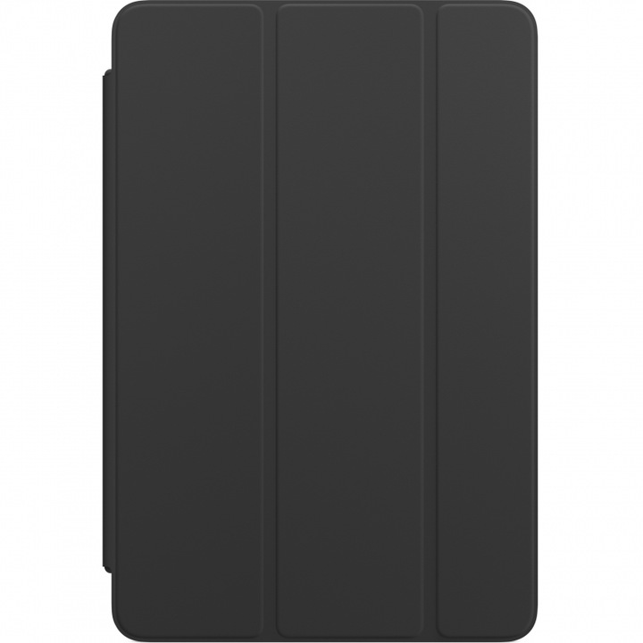 Husa de protectie compatibila cu iPad Mini 4 2015/iPad Mini 2019, Book Cover, tip stand, poliuretan, Negru