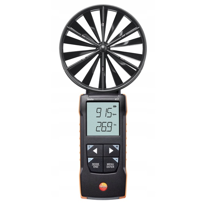 Anemometru Digital Profesional cu Sonda - Testo 417 Compact - Viteza Precisa a Vantului