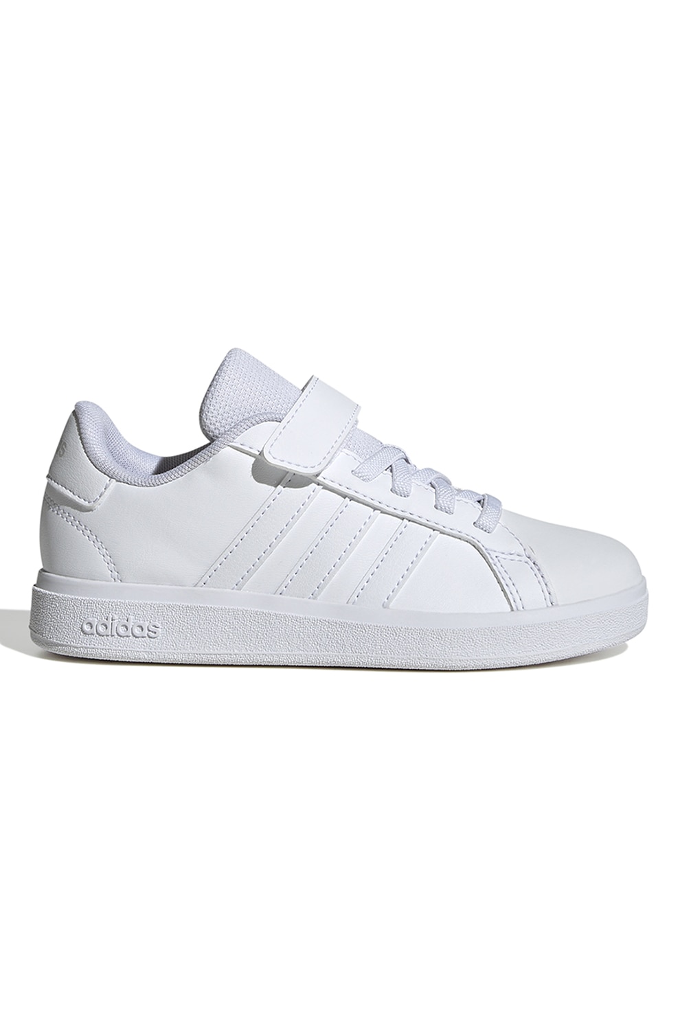 adidas Sportswear, Pantofi sport cu inchidere velcro Grand Court 2.0, Alb, 30 EU