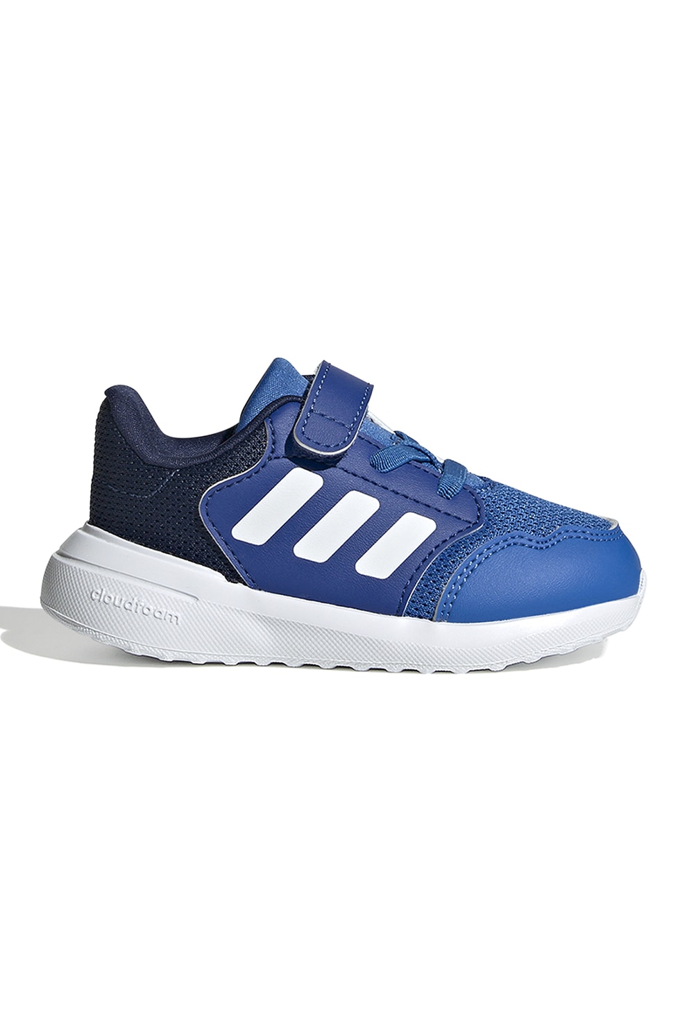 adidas Sportswear, Pantofi sport Tensaur Run 3.0 cu velcro, Negru, Albastru royal, 24 EU