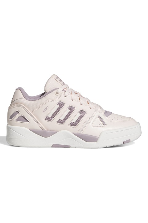 adidas Sportswear, Pantofi sport low-cut cu garnituri de piele Midcity, Lila pal/Roz pal