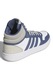 adidas Sportswear, Pantofi sport unisex mid-high Hoops 3.0, Alb, Albastru inchis, Grej, 6.5