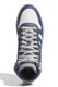 adidas Sportswear, Pantofi sport unisex mid-high Hoops 3.0, Alb, Albastru inchis, Grej, 6.5