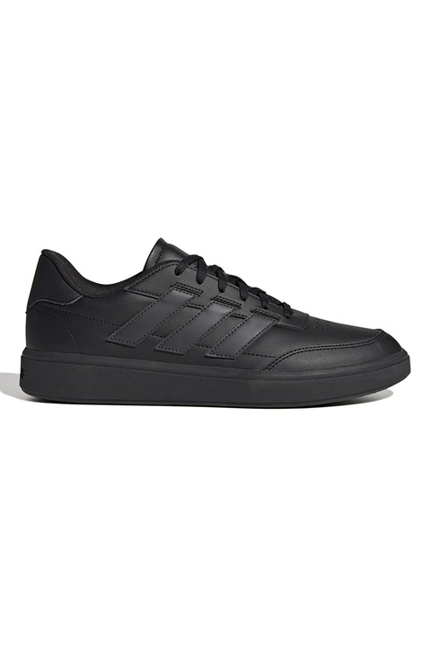 adidas Sportswear, Pantofi sport de piele ecologica Courtblock, Negru