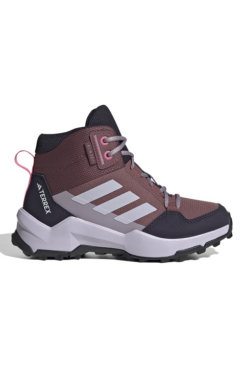 adidas Performance, Bocanci pentru drumetii Terrex AX4R, Negru/Gri deschis/Violet tyrian