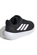 adidas Sportswear, Pantofi sport Run Falcon 5 din material textil cu velcro, Negru, Alb optic, 20 EU