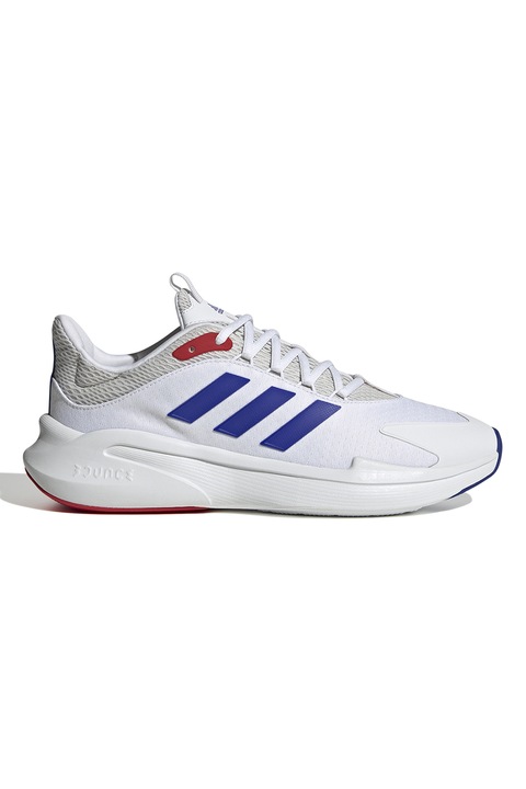 adidas Sportswear, AlphaEdge+ sneaker textil betétekkel, Fehér/Királykék