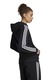 adidas Sportswear, Hanorac din amestec de bumbac cu fermoar, Negru, 2XS