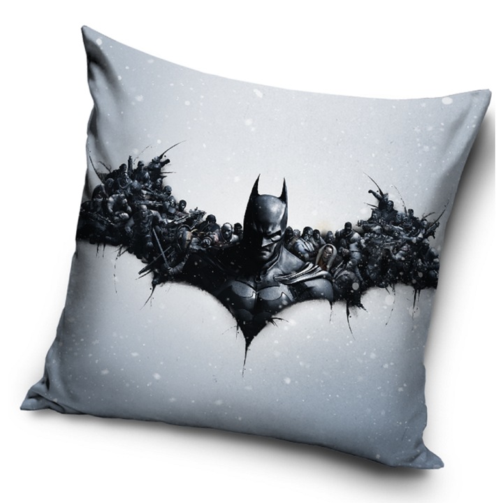 Fata de perna, Carbotex, Batman, 40x40cm, cu fermoar, Multicolor