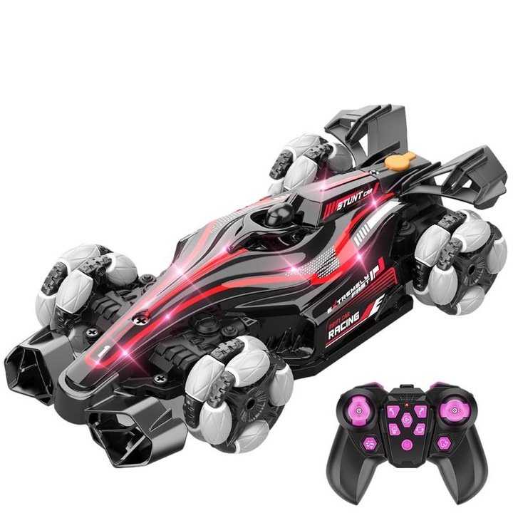 ATOPDREAM RC Car, Дрифт, Светлинни и звукови ефекти, 1:14, 15 км/ч, Червен