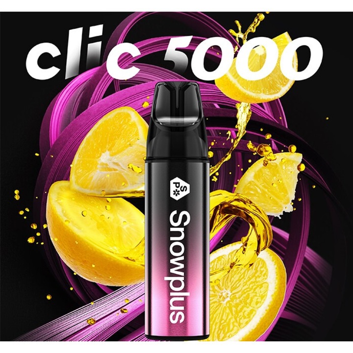 Kit Tigara Electronica Snowplus Click 5000 pufuri Pink Lemonade 2% nicotina 