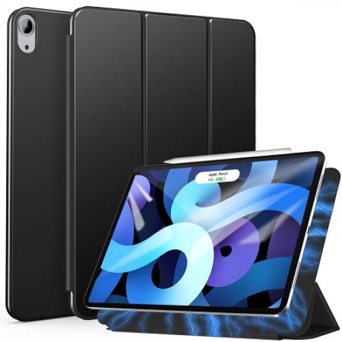 Husa Smart Cover compatibila cu Ipad Air 11" 2024/2025, M2/M3, Negru, TELGORBCS