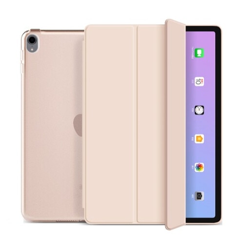 Husa Smart Cover compatibila cu iPad Air 11" 2024/2025, M2/M3, Roz Gold, TELGORBCS