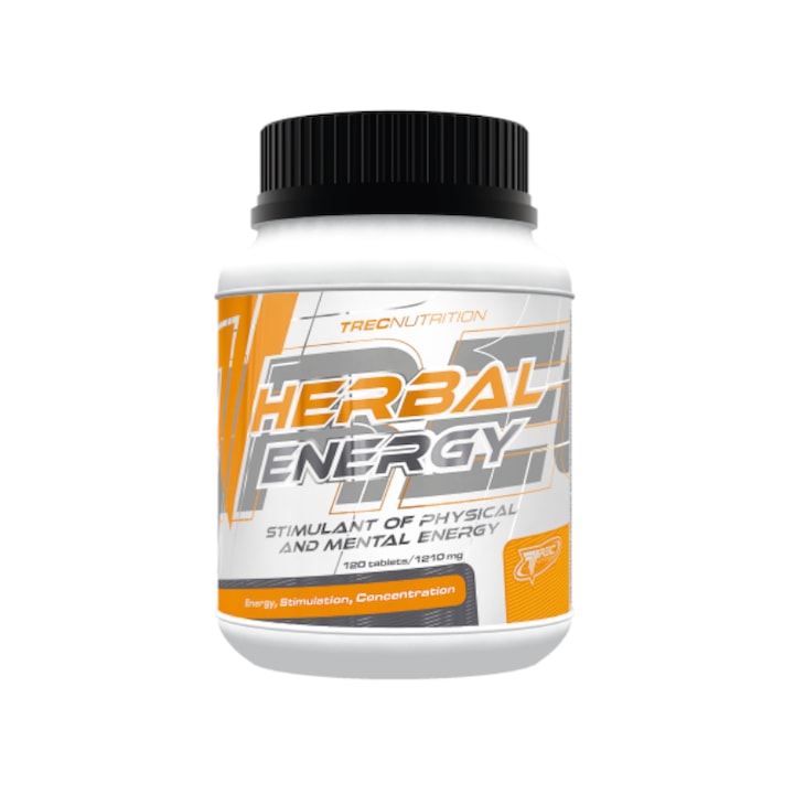 Supliment alimentar Trec Nutrition HERBAL ENERGY, guarana si ginseng, 120 capsule