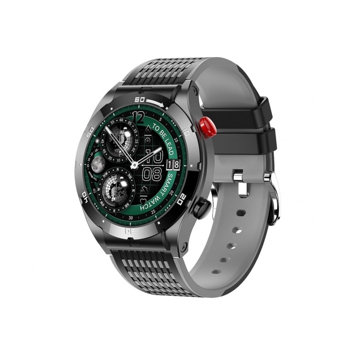 EX102 okosóra, Segélyhívások, Riasztás, Kalória, Lépések, AI Voice Assistant, Szürke