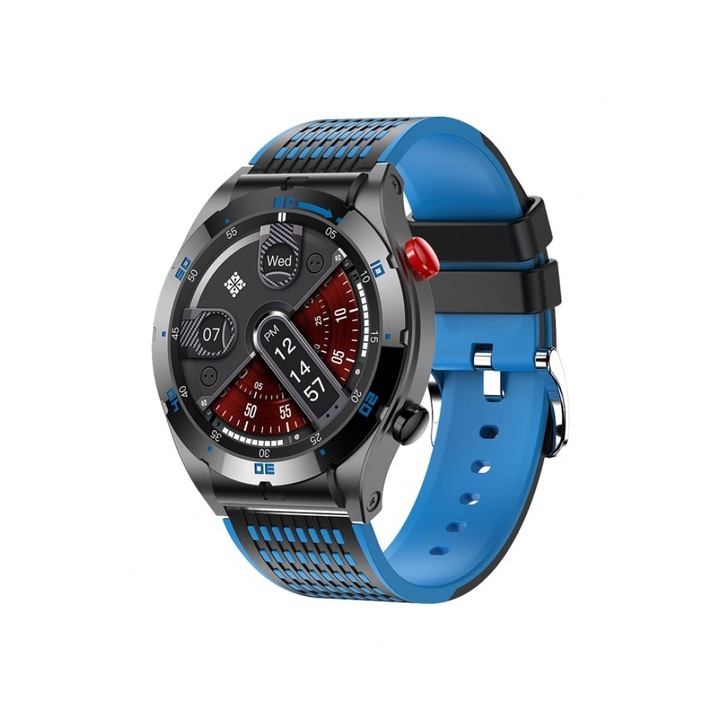 EX102 okosóra, Segélyhívások, Riasztás, Kalória, Lépések, AI Voice Assistant, Kék