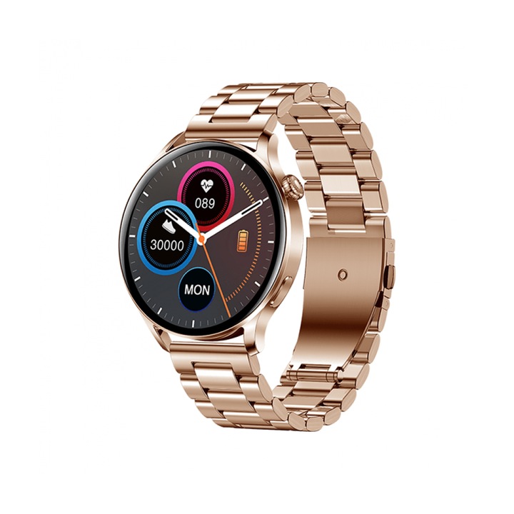 AK37Pro okosóra, Bluetooth-hívások, üzenetek, vérnyomásmérés, arany