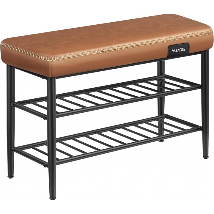 Halli pad Modell Quentin, Barna - Fekete, 80x30x50 cm