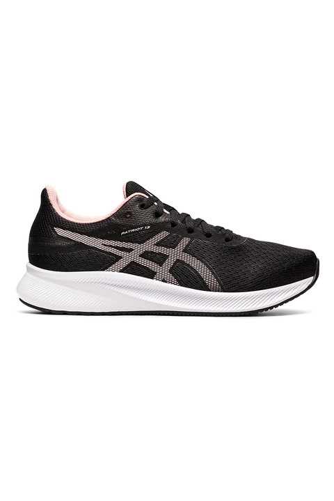 Asics, Pantofi Patriot 13 low-cut pentru alergare, Negru, Roz, 5.5