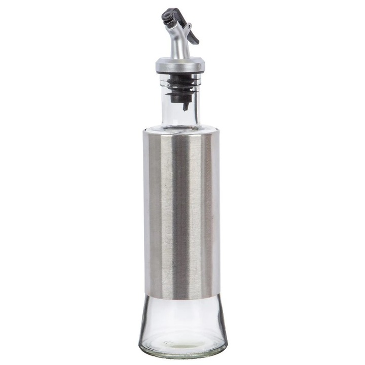 Üveg olívaolaj/ecetes dekanter, DropStop cseppentő, 300 ml, Vivo GL101