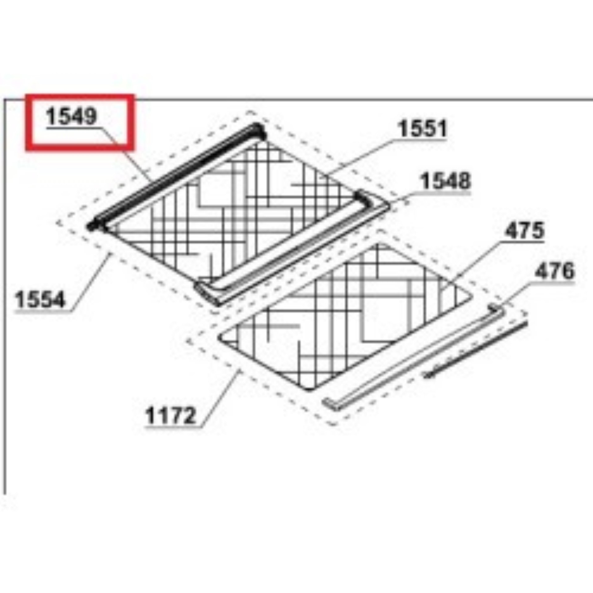 Profil spate geam, raft frigider Arctic, Beko 4657580100 - eMAG.ro